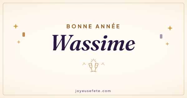 Image « Bonne année Wassime » au format large