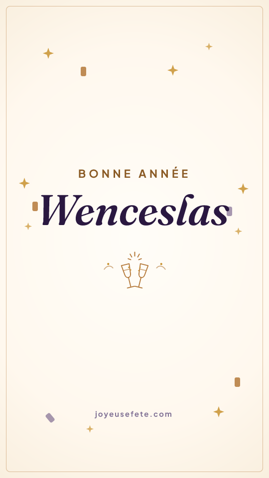 Image « Bonne année Wenceslas » au format story