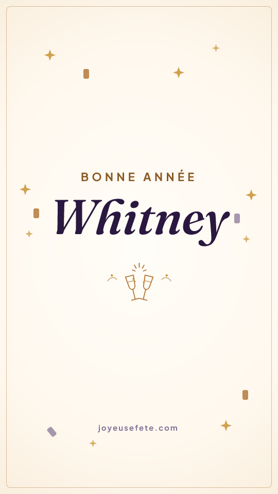 Image « Bonne année Whitney » au format story