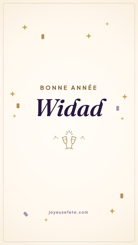 Image « Bonne année Widad » au format story
