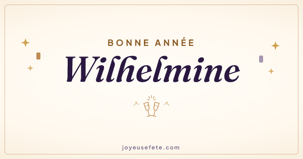 Image « Bonne année Wilhelmine » au format large