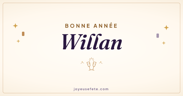 Image « Bonne année Willan » au format large