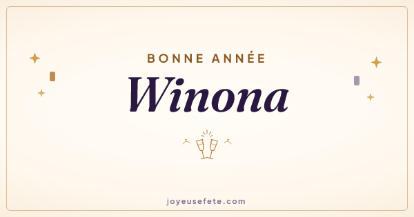 Image « Bonne année Winona » au format large