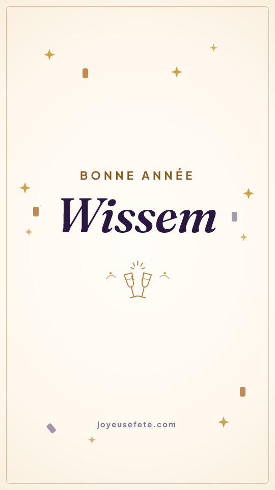 Image « Bonne année Wissem » au format story
