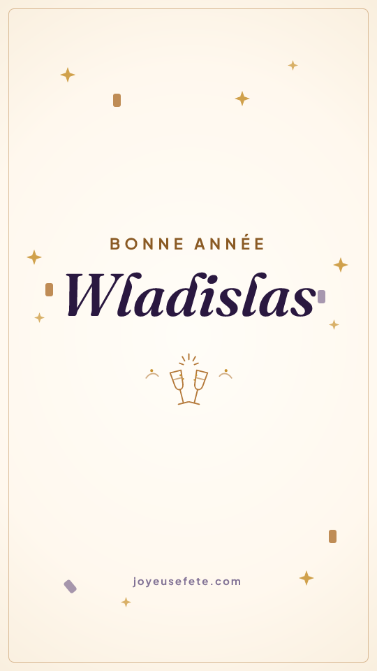 Image « Bonne année Wladislas » au format story