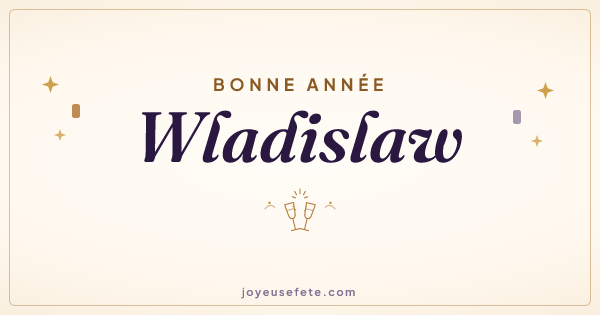 Image « Bonne année Wladislaw » au format large