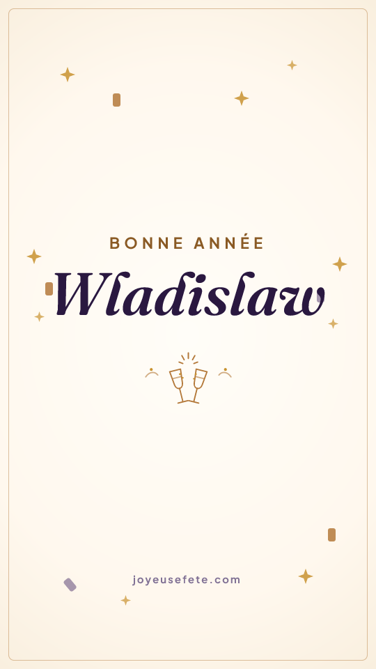 Image « Bonne année Wladislaw » au format story
