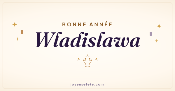 Image « Bonne année Wladislawa » au format large