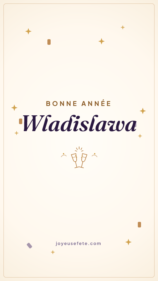 Image « Bonne année Wladislawa » au format story