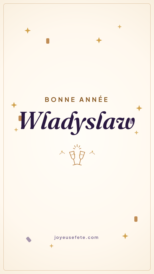 Image « Bonne année Wladyslaw » au format story