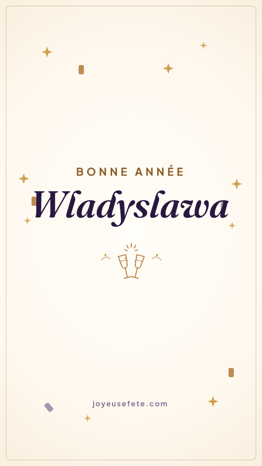 Image « Bonne année Wladyslawa » au format story