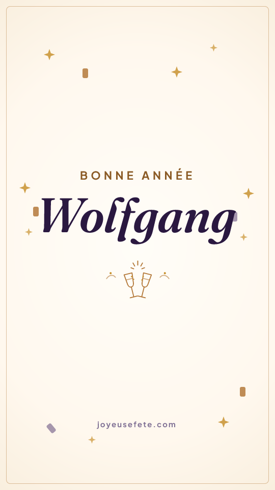 Image « Bonne année Wolfgang » au format story