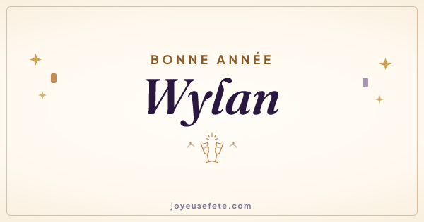 Image « Bonne année Wylan » au format large