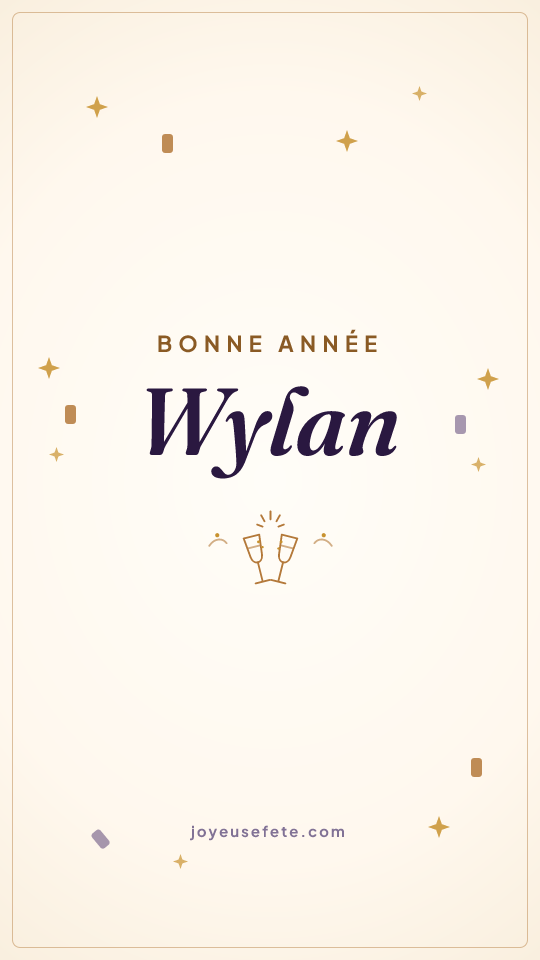 Image « Bonne année Wylan » au format story
