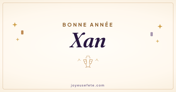 Image « Bonne année Xan » au format large