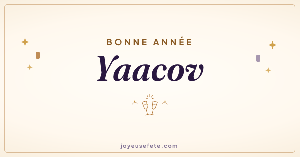 Image « Bonne année Yaacov » au format large