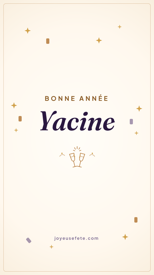 Image « Bonne année Yacine » au format story