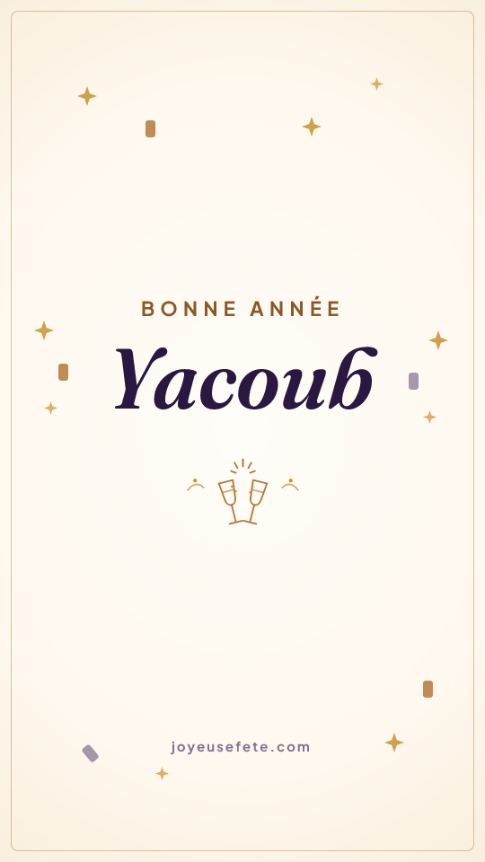 Image « Bonne année Yacoub » au format story