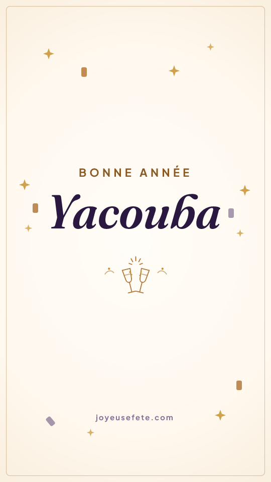 Image « Bonne année Yacouba » au format story