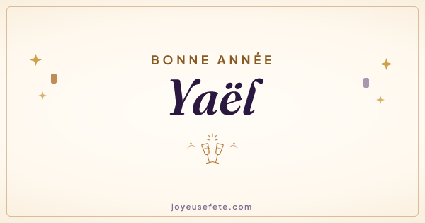 Image « Bonne année Yaël » au format large