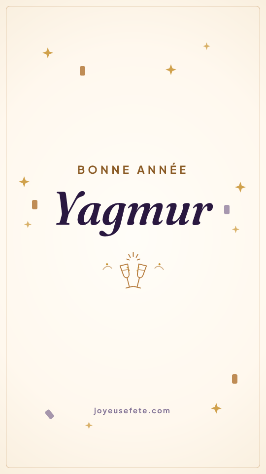 Image « Bonne année Yagmur » au format story