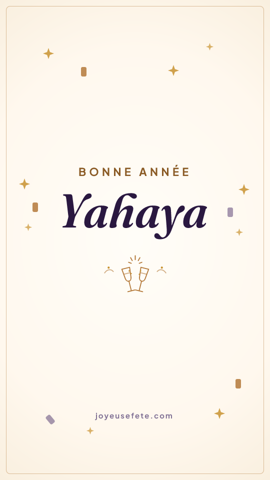 Image « Bonne année Yahaya » au format story