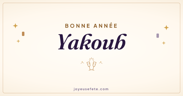 Image « Bonne année Yakoub » au format large