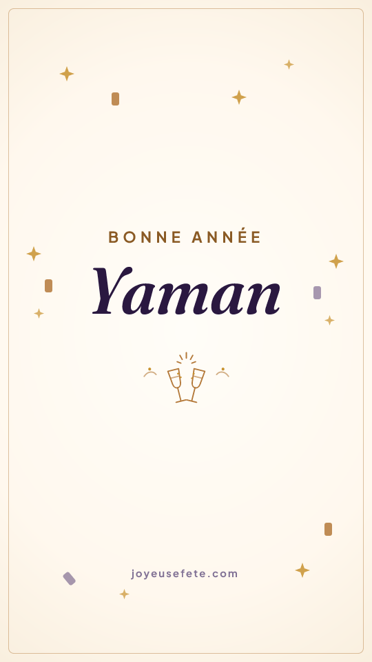 Image « Bonne année Yaman » au format story