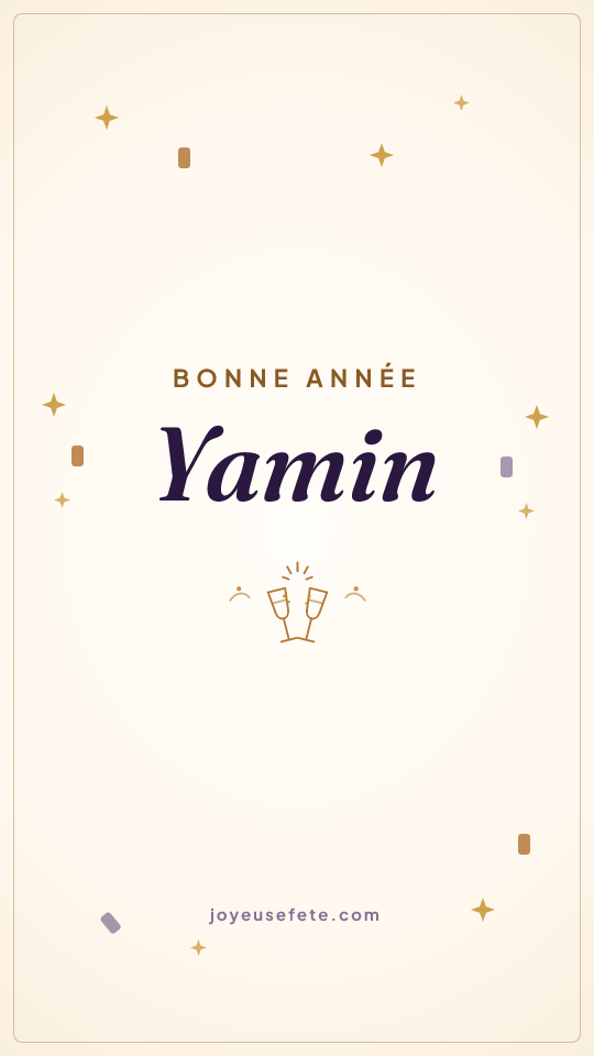 Image « Bonne année Yamin » au format story