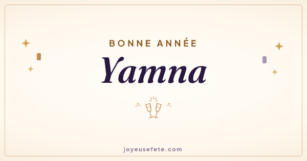 Image « Bonne année Yamna » au format large