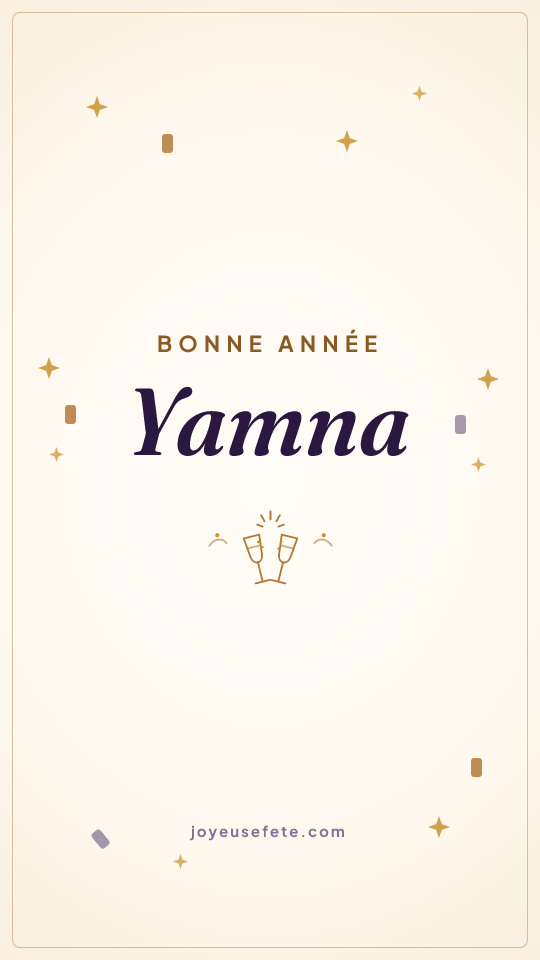 Image « Bonne année Yamna » au format story