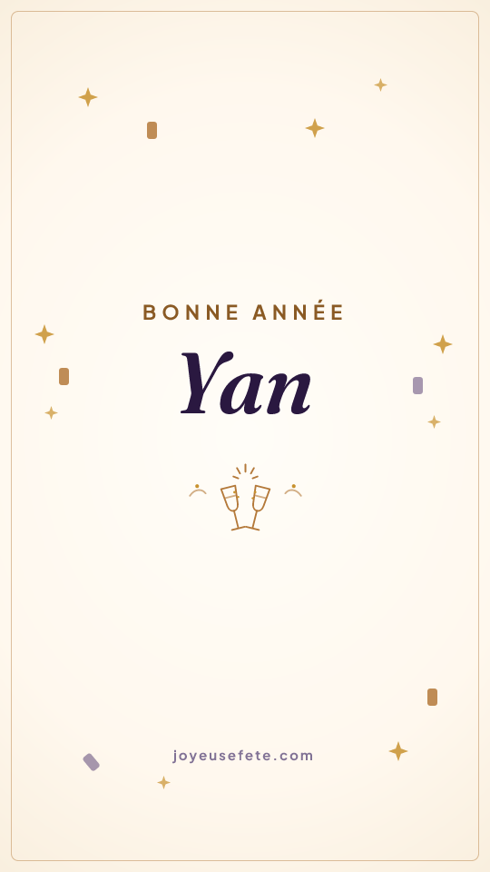 Image « Bonne année Yan » au format story