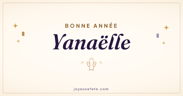 Image « Bonne année Yanaëlle » au format large