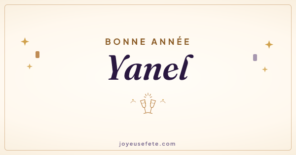 Image « Bonne année Yanel » au format large