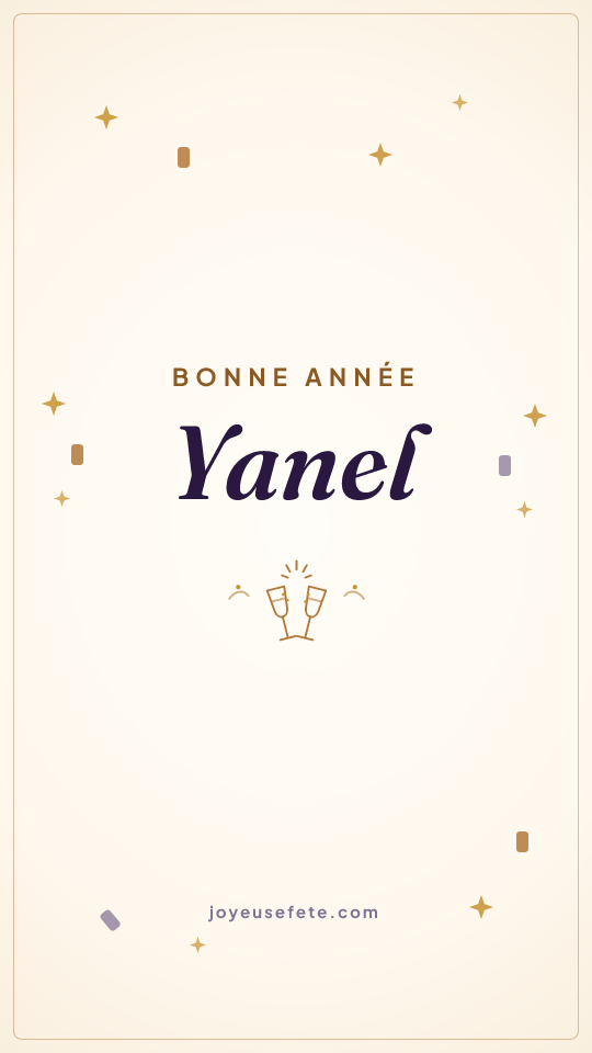 Image « Bonne année Yanel » au format story