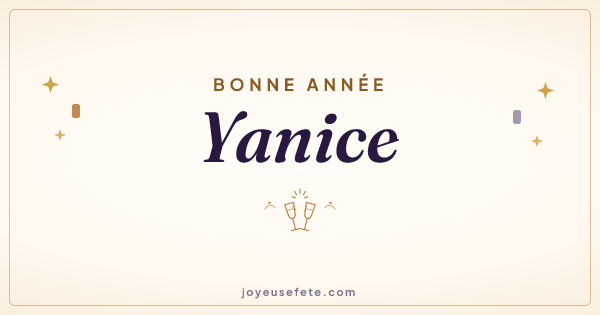 Image « Bonne année Yanice » au format large