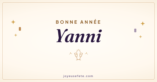 Image « Bonne année Yanni » au format large