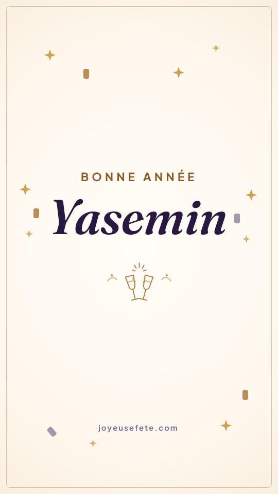 Image « Bonne année Yasemin » au format story