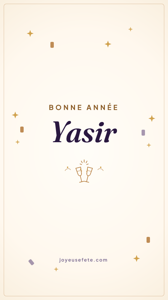 Image « Bonne année Yasir » au format story