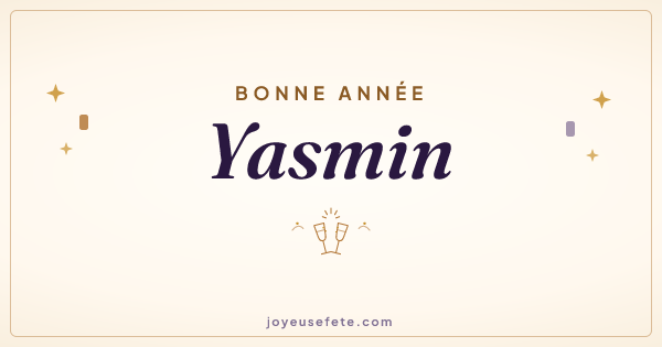 Image « Bonne année Yasmin » au format large