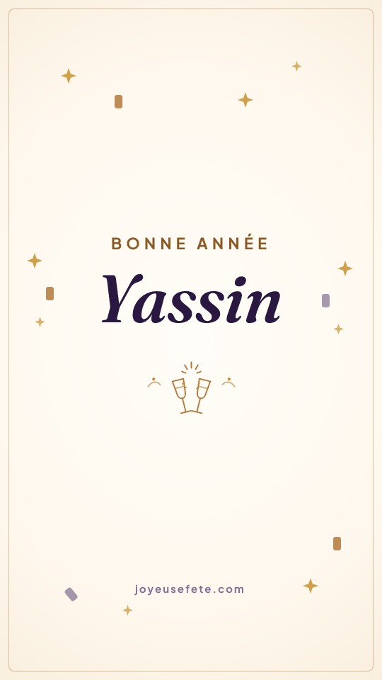 Image « Bonne année Yassin » au format story