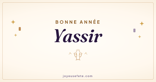 Image « Bonne année Yassir » au format large