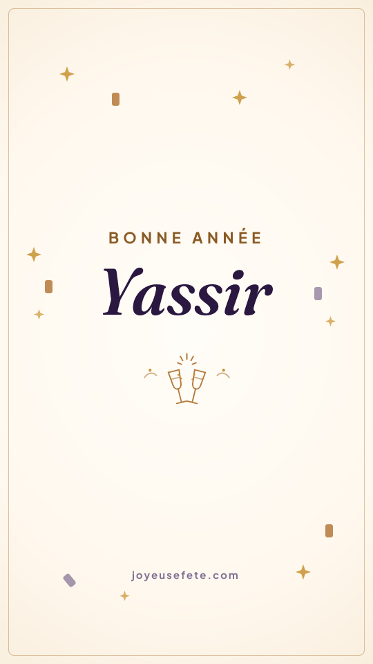 Image « Bonne année Yassir » au format story