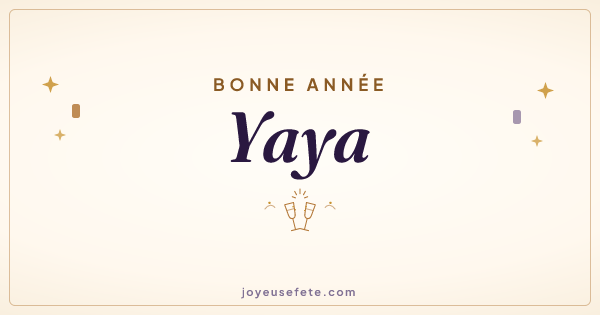 Image « Bonne année Yaya » au format large