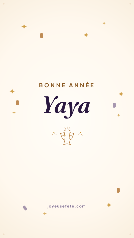 Image « Bonne année Yaya » au format story
