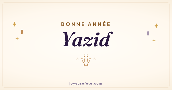 Image « Bonne année Yazid » au format large