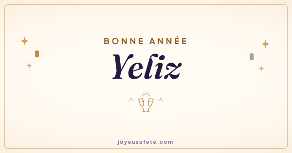 Image « Bonne année Yeliz » au format large