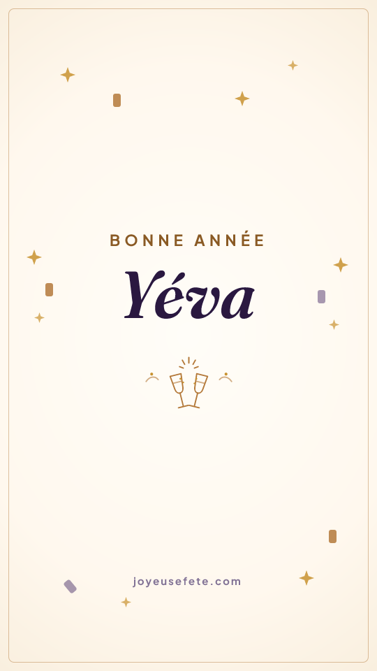 Image « Bonne année Yéva » au format story