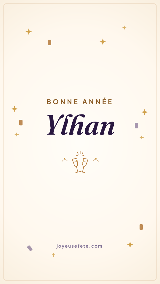 Image « Bonne année Ylhan » au format story