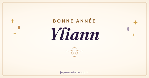 Image « Bonne année Yliann » au format large